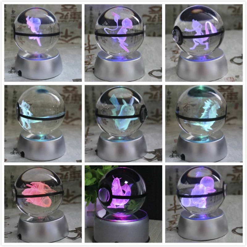 Новый стильный шар с гравировкой хрустальный для подарка со светодиодсветильник