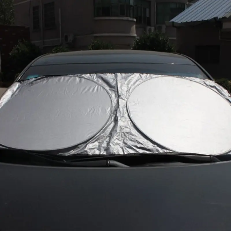 

Automobile coated fabric windshield car protecti cover 1pcs Car Sunshade Sun Windshield Film Cover UV Car-styling Protector