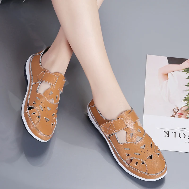 

Casual WoMen's Flats Design Driving Shoes Comfortable Handmade Leather Shoes Breathable Footwear Female Adult Shoes