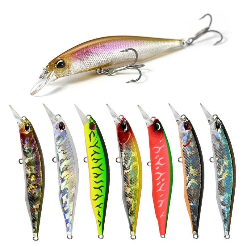 

Fishing Tackle Minnow Lure Weights 8g 8.5cm Floating Suspend Water Mino Bait Wobblers For Pike Fish Goods Isca Artificial Baits