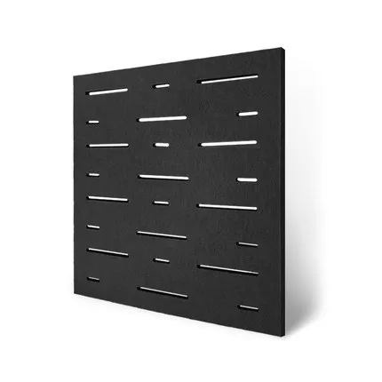 Black color B 1 коробка 10 шт экологичный звукопоглотитель перфорированный полиэстер материал акустические панели акустическая обработка стеновые панели - Цвет: Black color B