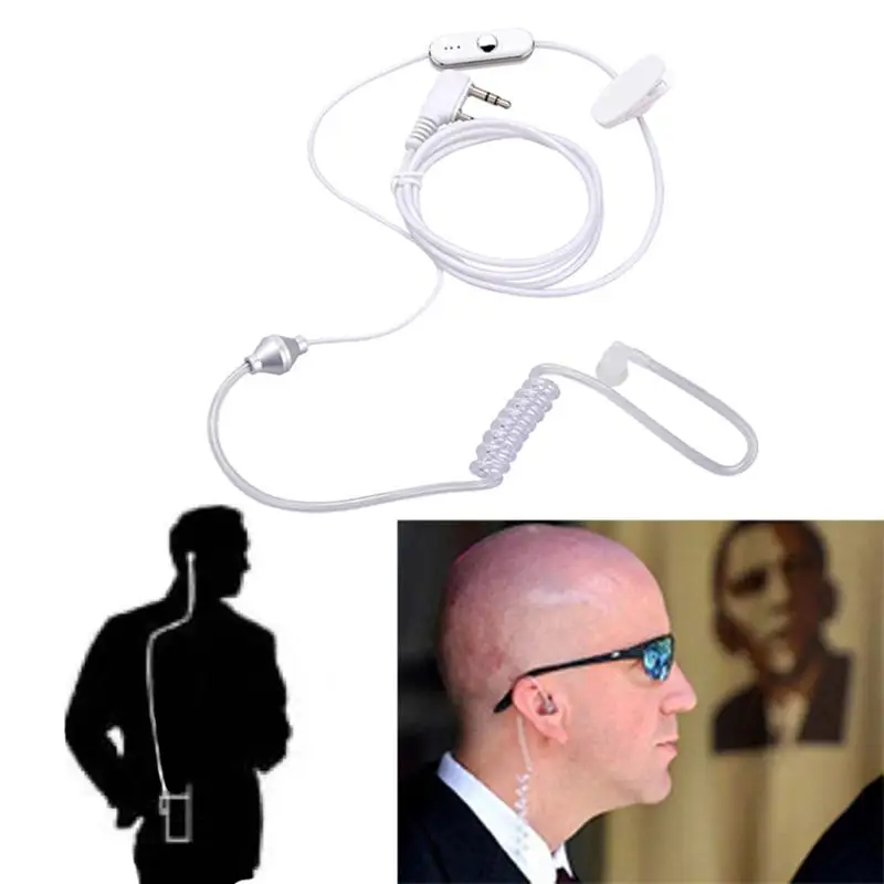 MeterMall Ptt bluetooth-наушник 2 Pin Воздушная трубка Динамик PTT MIC тайное для акустической