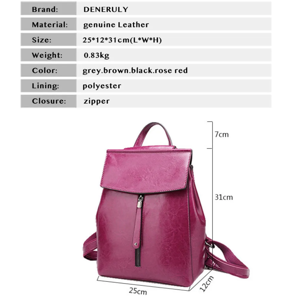 Модный рюкзак из натуральной кожи для женщин роскошные женские рюкзаки ноутбука