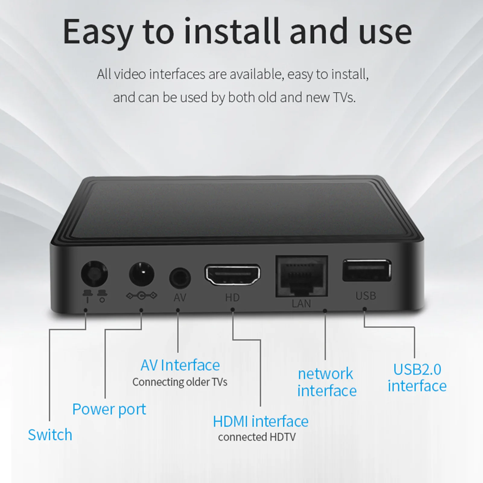 

New 4K Ultra HD Android 10.0 TV Box 3D Wifi 2.4G &5G 4GB RAM 32G ROM Smart TV Set ARM Amlogic S905L Media Player BoxTop Box