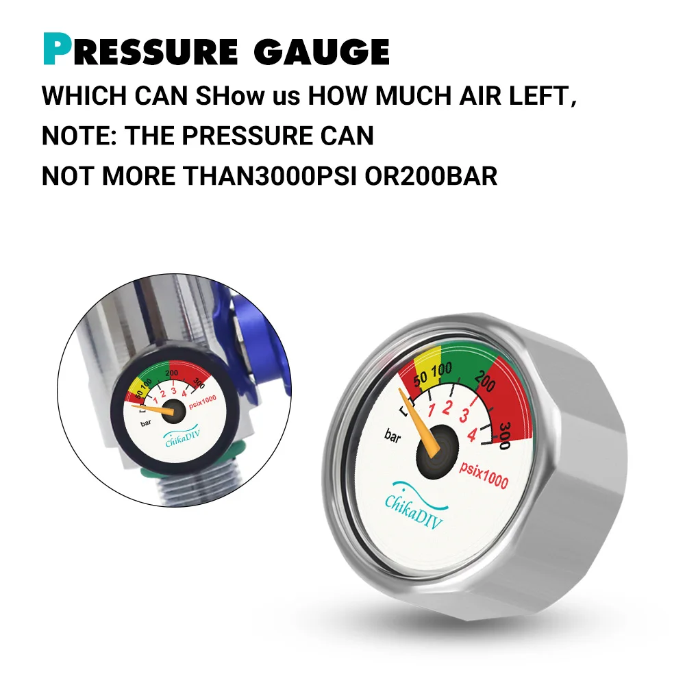 Chikadiv C400 Мини резервуар для подводного плаваниябутылка дайвинга кислородный