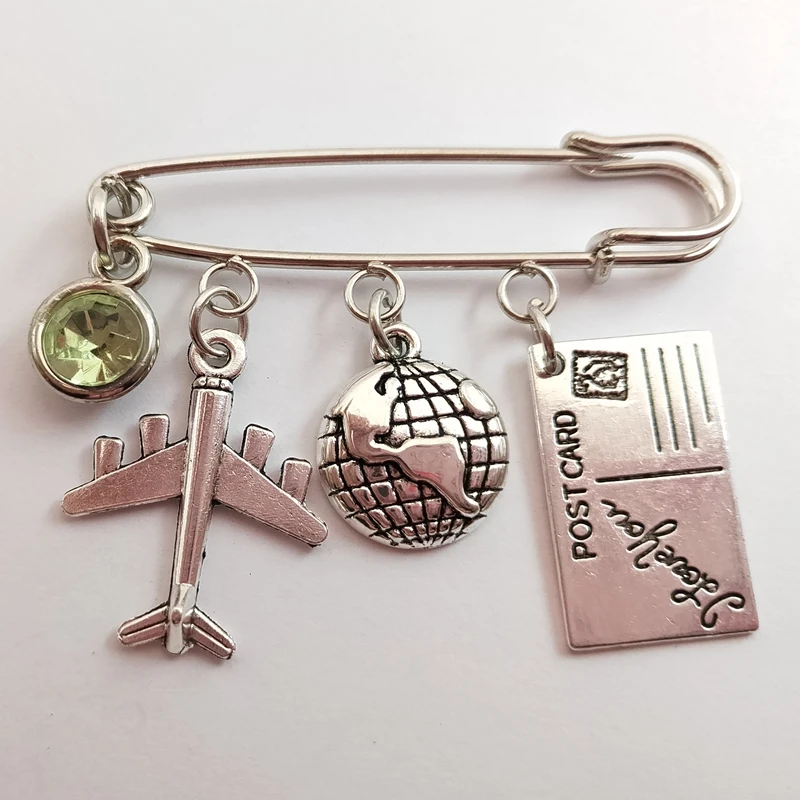 1 шт. Любовь Путешествия Шарм самолет брошь Глобус Компас паспорт лучшие друзья