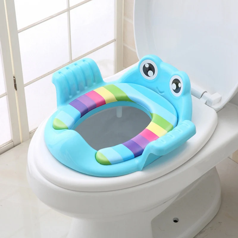 Cartoon Baby Potty Seat Ring Girls Urinal Trainers Armrests Large Children's Toilet Covers Ladder Folding | Мать и ребенок