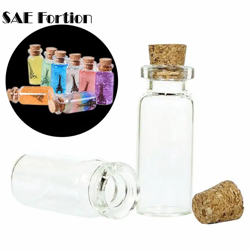 SAE Fortion 4 шт. 20*50 мм 10 мл мини стеклянные бутылки из пробки образца аксессуары