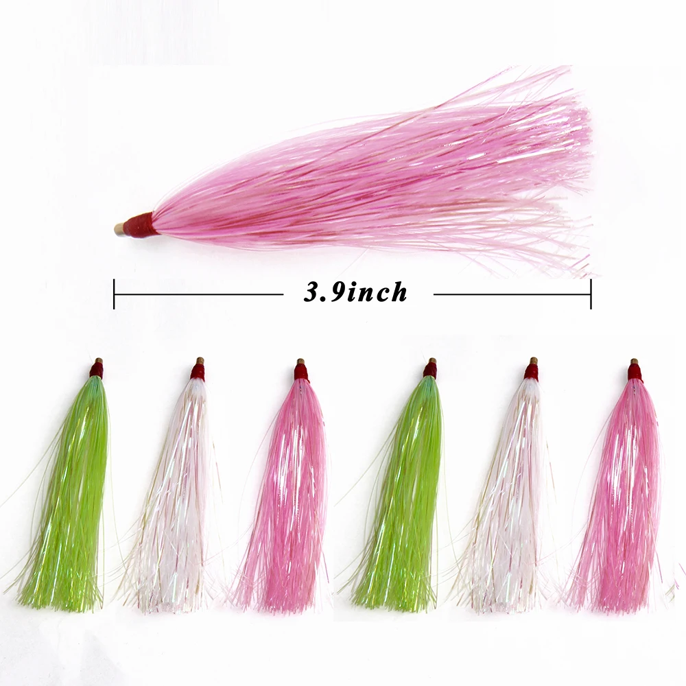 12 шт. тунец джиг приманка для рыбной ловли майлар Flash Teaser Джиг Рыболовная Приманка