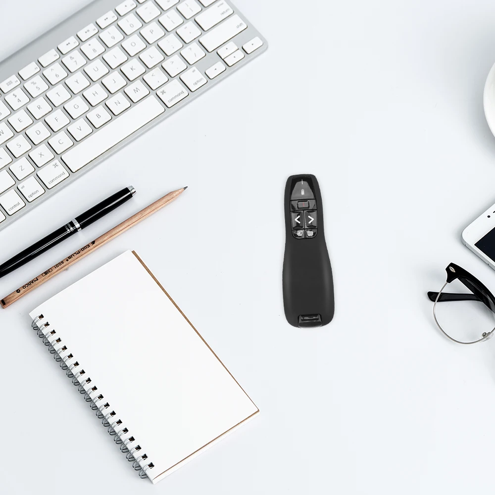 Powstro 2 4 ГГц мини удобный ручной USB PPT беспроводной Презентер RF пульт