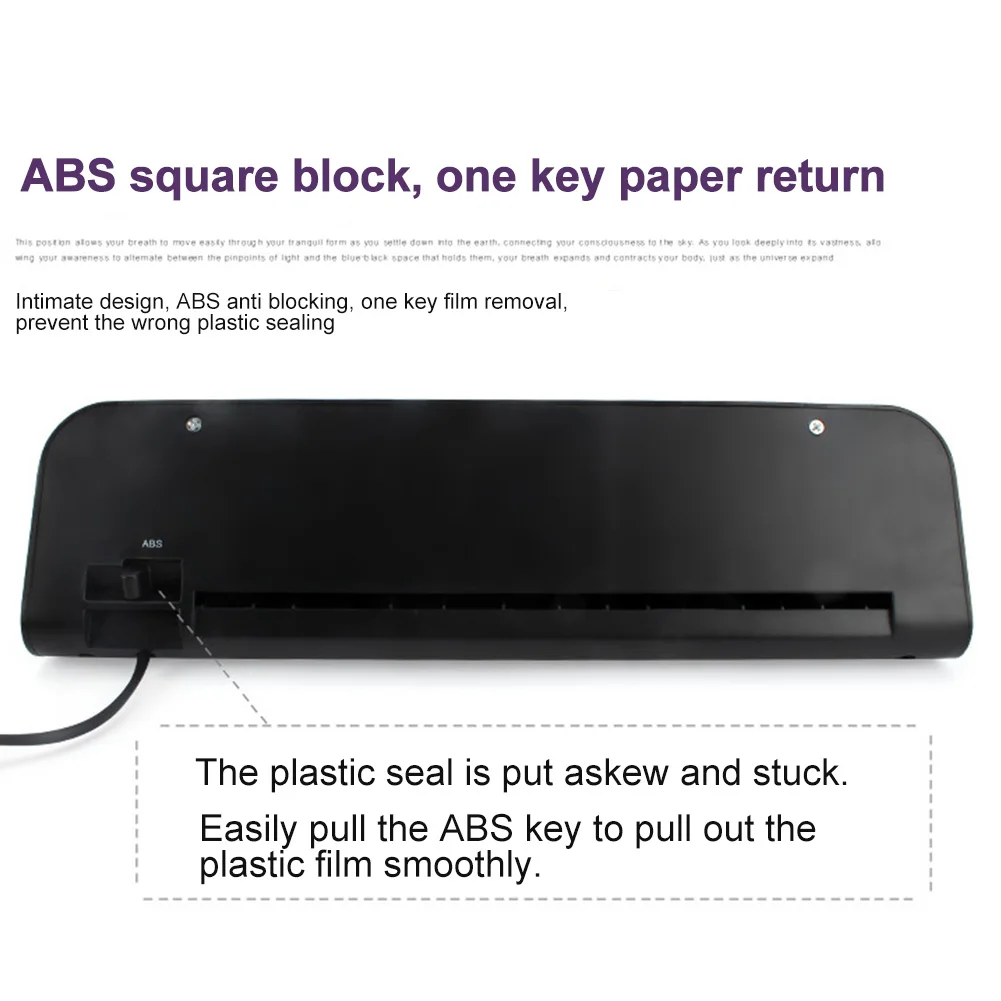 Профессиональный практичный документ фото A4 горячий ролик ламинатор машина