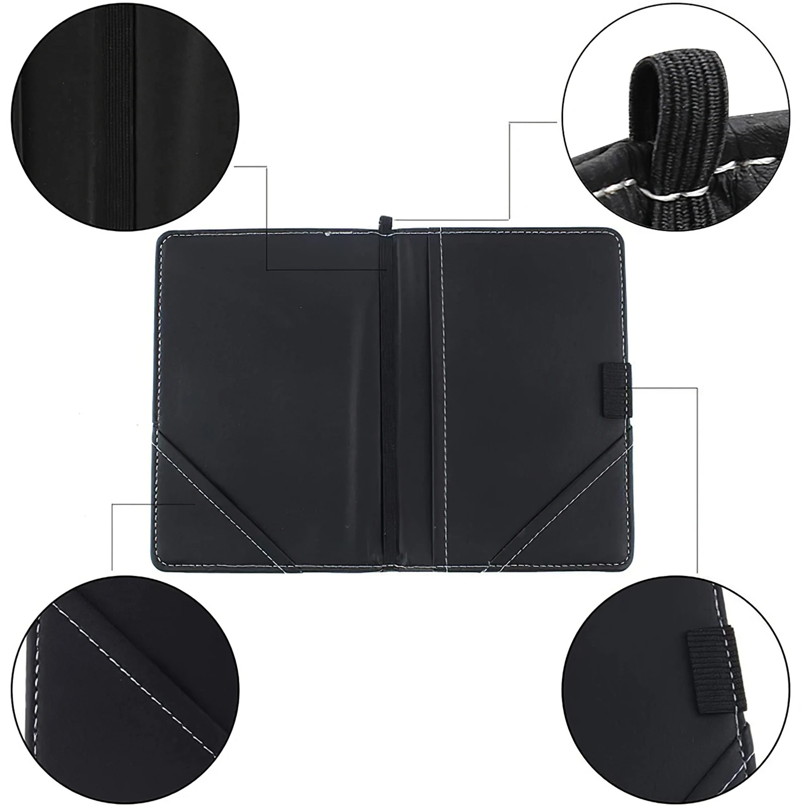 Черный держатель для клюшек гольфа кожаный блокнот с крючком из искусственной