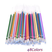12pcslot multi color rainbow refill highlighters gel pen ball point pen students painting graffiti fluorescent refill m0313