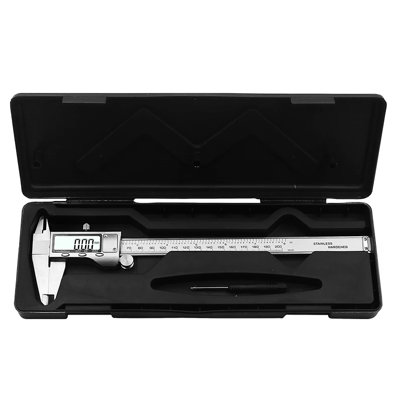 8&quot 200mm Digital Caliper Stainless Steel LCD Vernier Shipping with Retail+Box AXK Tools 2021 new sales | Инструменты