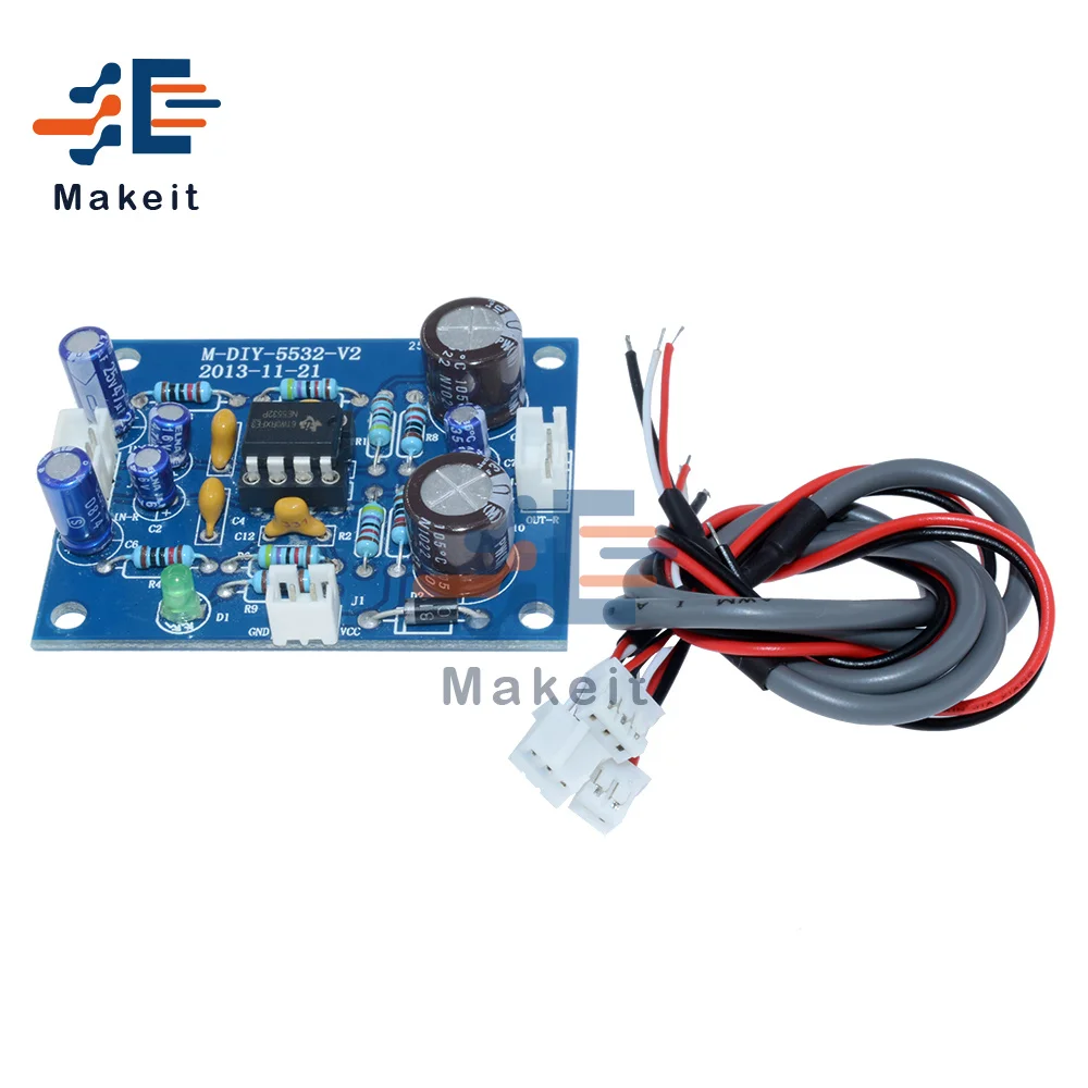 NE5532 OP AMP Плата усилителя Hi Fi аудио предусилитель Аудио Звук Динамик печатная