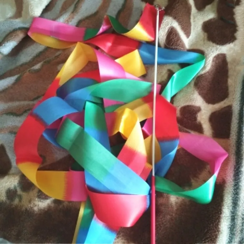 Цветные ленты для тренажерного зала танцевальная лента ритмическое искусство