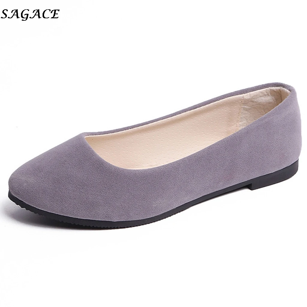 Туфли SAGACE женские из искусственной замши балетки лоферы плоская подошва