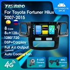 Автомагнитола 2DIN на Android 2007 для Toyota Fortuner Hilux 2008, 2012, 2014, 2015, автомобильный мультимедийный плеер, Android, стерео радио Carplay