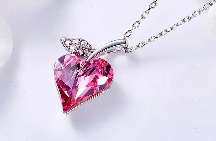 

UXN148 925 рафинированного серебра циркона девочек-гостей на свадьбе одежда ожерелье День Рождения вечерние подарок