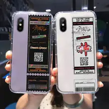 Stray Kids Air tickets Design Phone Cases Transparent for Clear iPhone case 11 12 mini pro XS MAX 8 7 6 6S Plus X 5S SE 2020 XR