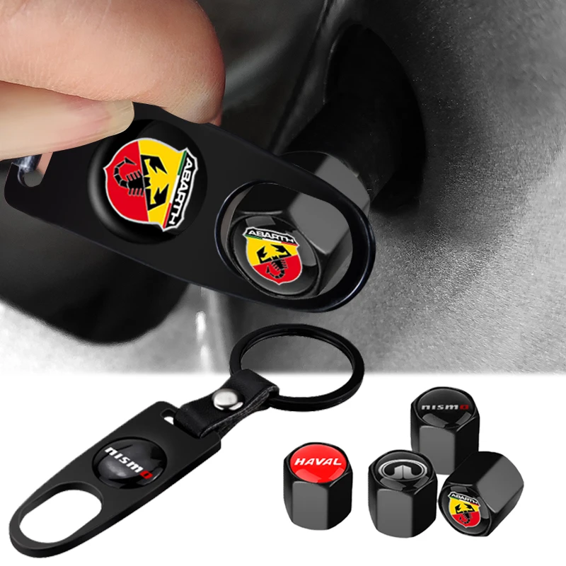 

Car Valve With Wheel Wrench Keychain Car exterior accessories For Mercedes benz B R G Class GLK GLA C200 E200 C200L S400 Goods