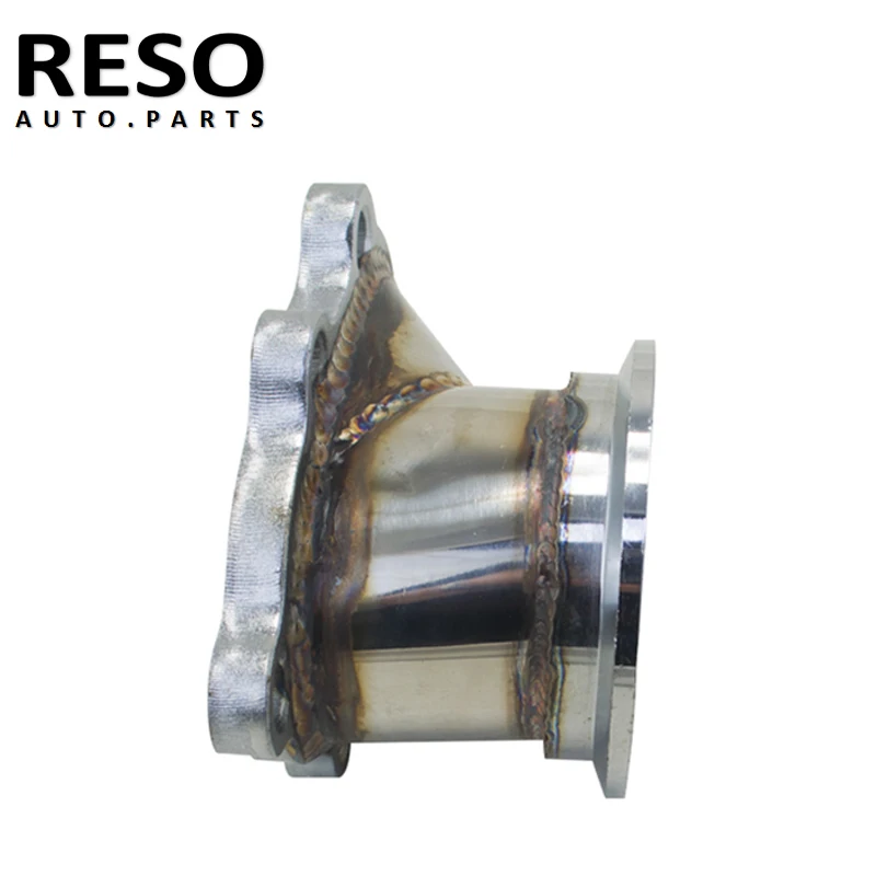 Рео 2 5 дюйма 63 мм v образный зажим фланец турбо вниз трубы адаптер 304 из