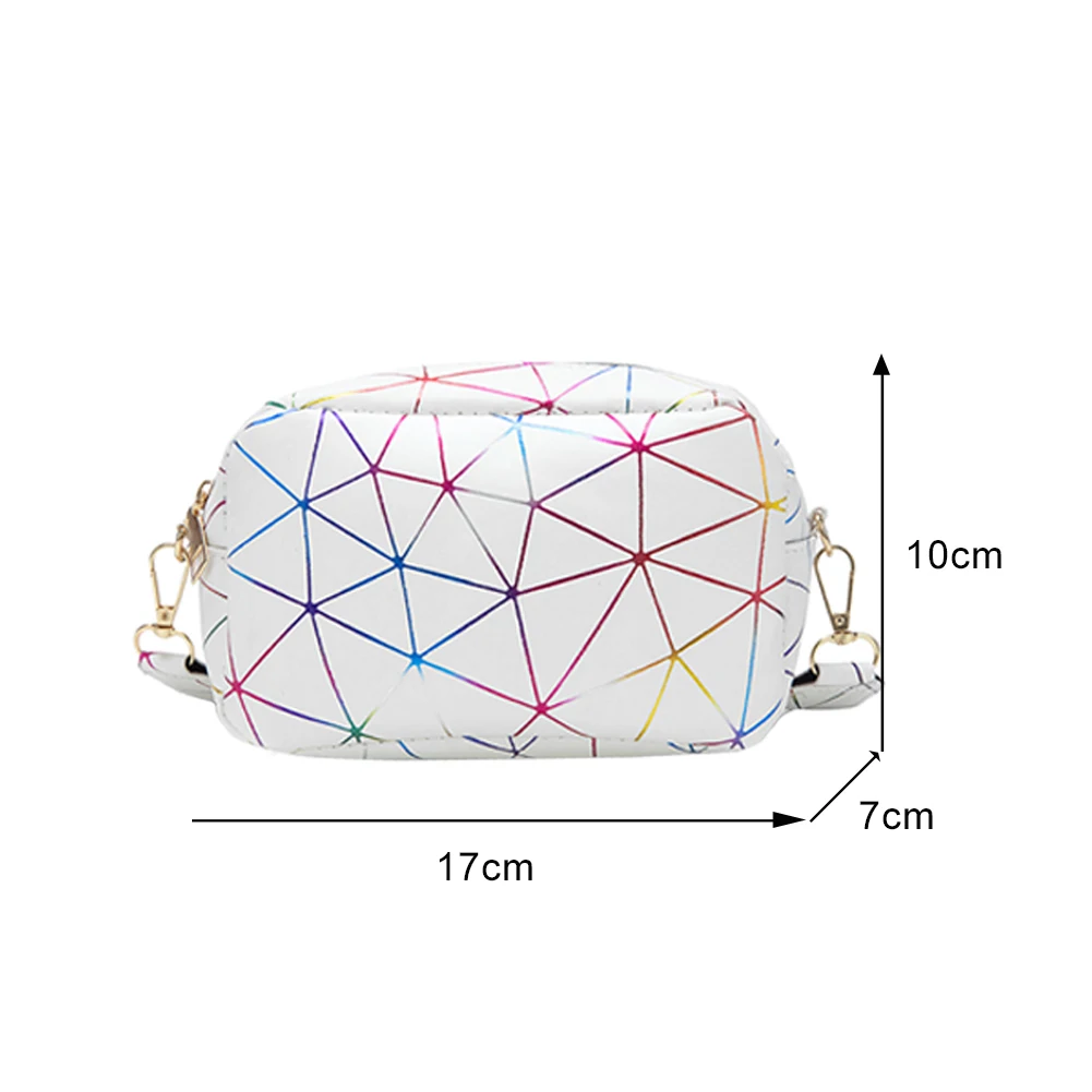 

Fashion Women PU Leather Shoulder Crossbody Bag Elegant Ladies Printing Vintage Zipper Mini Square Purse Female Travel Totes Hot