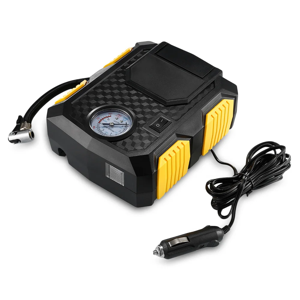 

DC 12V Portable Car Inflatable Pump Air Compressor 150 PSI Digital Tire Inflator Pressure Gauge LED Light for Vehicle Bike Motor