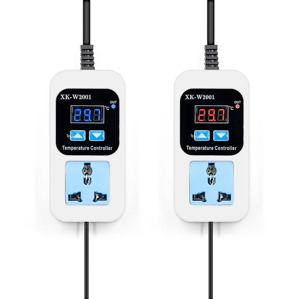 Digital LED Thermometer Temperature Controller Thermostat Incubator Control Microcomputer Delay start With Probe 110-220V 1500W |