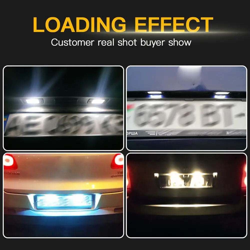 Светодиодная лампа для номерного знака без ошибок белый свет VW GOLF4 вариант/Golf5