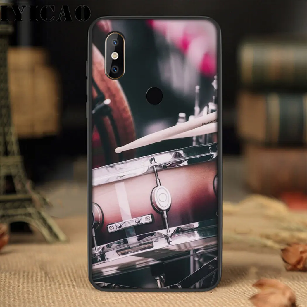 IYICAO музыкальный барабанный инструмент мягкий чехол для Xiaomi mi 6 8 A2 Lite A1/5X A2/6X 9 9SE MAX3