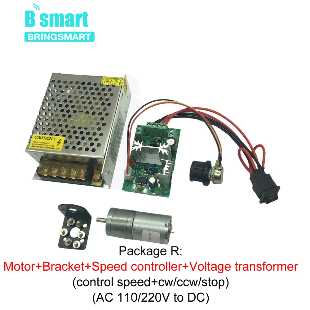 Bringsmart JGA25-370 высокий крутящий момент 12v электрический Шестерни двигатель постоянного тока 12 вольт 6V24V 7,5/10/12/17/22/37/50/82/108/188/250/400/915/1931 об/мин