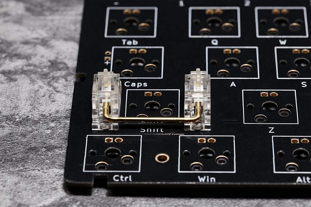 Everglide прозрачный позолоченный Pcb винт в стабилизатор для механической клавиатуры