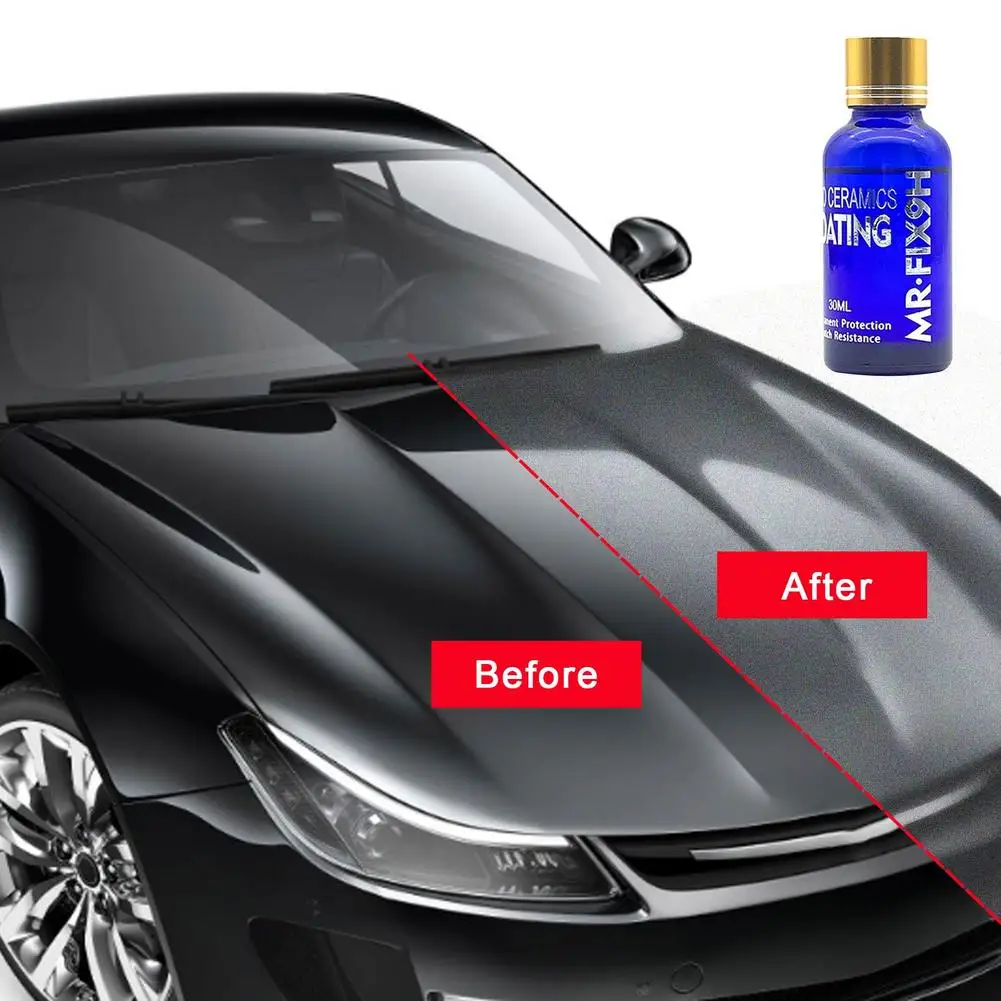

30ML / 50ML Car Wash Maintenance Paint Care 9H Anti-scratch Auto Liquid Ceramic Coat Super Hydrophobic Glass Coating Polish Kits