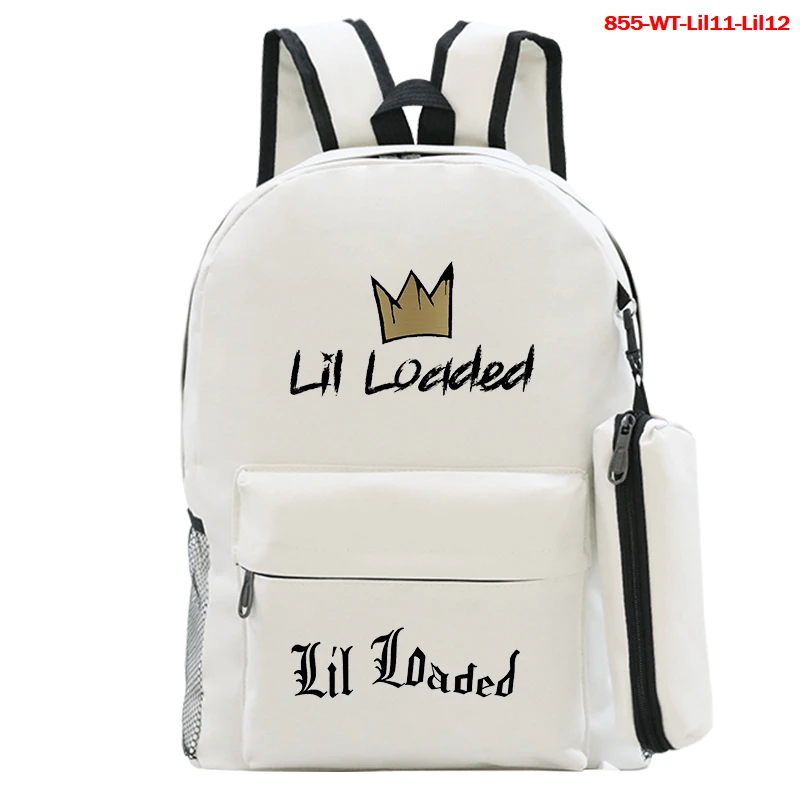 

Новинка 2021, мужской рюкзак для ноутбука с принтом Lil, женский и мужской холщовый рюкзак, дорожные сумки, мужской высококачественный рюкзак д...