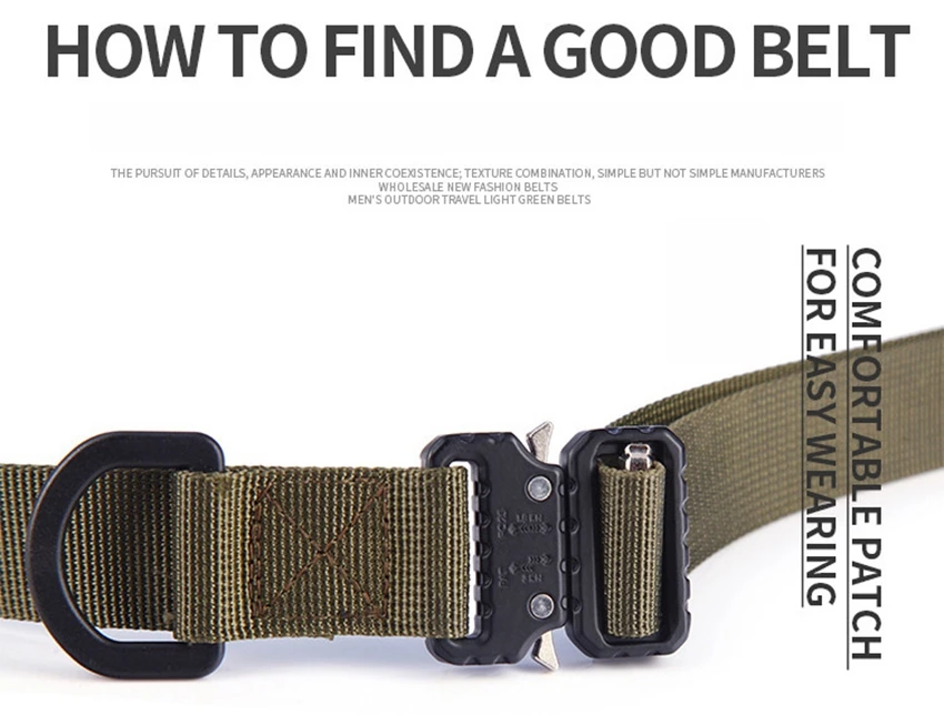 Belt For Men width 1 Inch 25mm Army Military Tactical belts Quick Release Buckle Metal Outdoor Training fit for 26-46 Waist |
