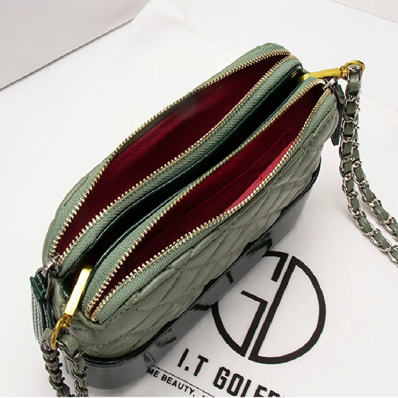 

2021 New Fashion Genuine Leather Famous Designer Diamond Chain Hobos All-match Cross Body Shoulder Bags Handbags for Women Cc Gg
