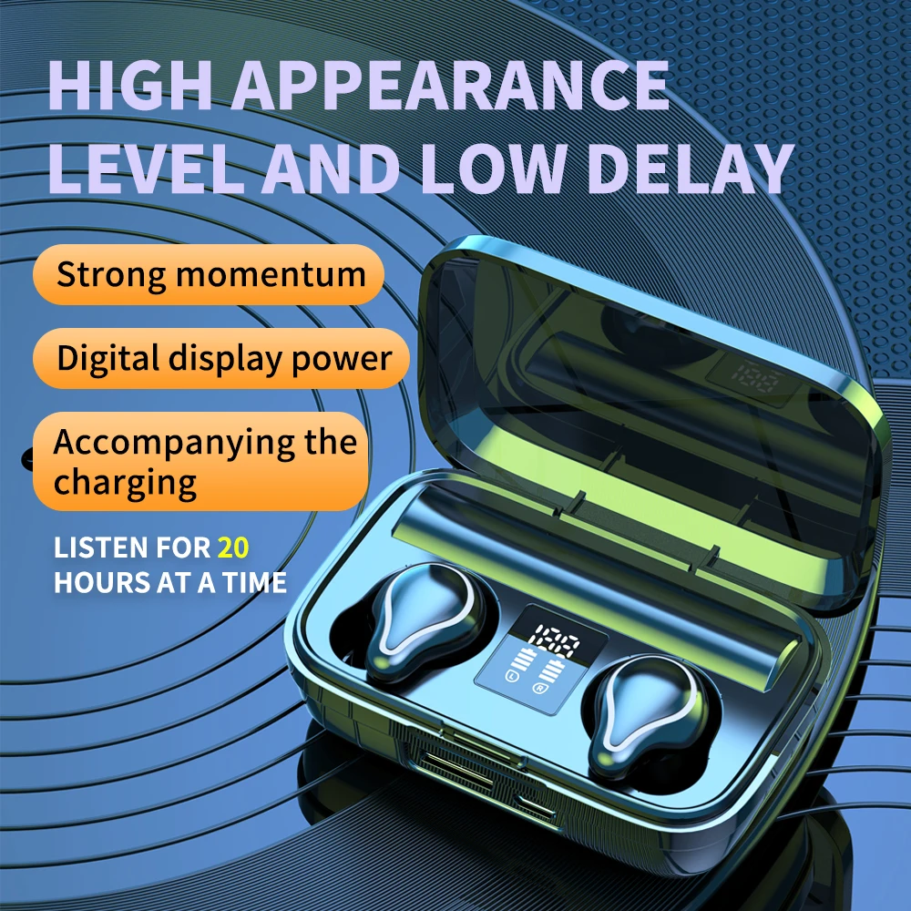 Высокоточная стерео Спортивная беспроводная гарнитура игровая Bluetooth 5 0 TWS со