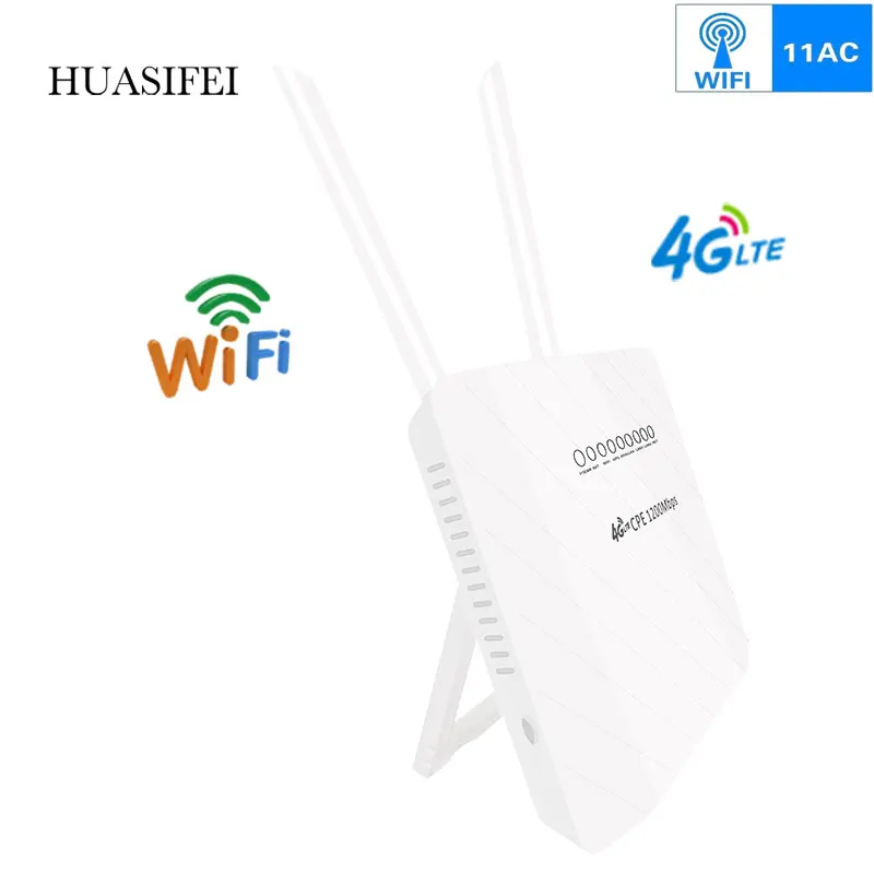 New CAT6 SIM card dual frequency gigabit WiFi router 4g wifi router 1200Mbps wireless hotspot wifi repeater router 4g sim card