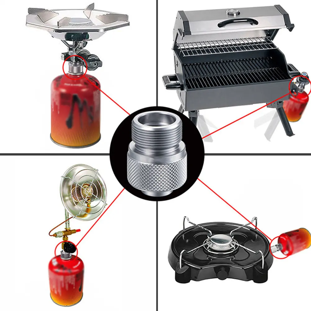 

Outdoor Camping Propane Gas Stove Refill Adapter Mini Convertor Valve Connector Camping Gas Stove for Camping Cooking Picnic