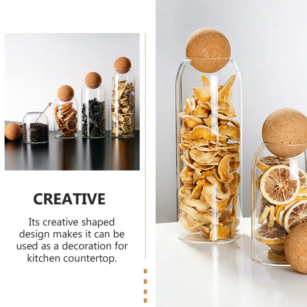 1 компл. кухонная Стеклянная канистра контейнер для хранения зерен банка