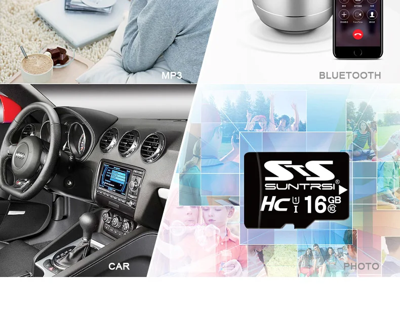 Suntrsi карта памяти 32 Гб высокоскоростная micro tf карта sd карта 16 Гб класс 6 micro sd Mini TF карты для смартфонов