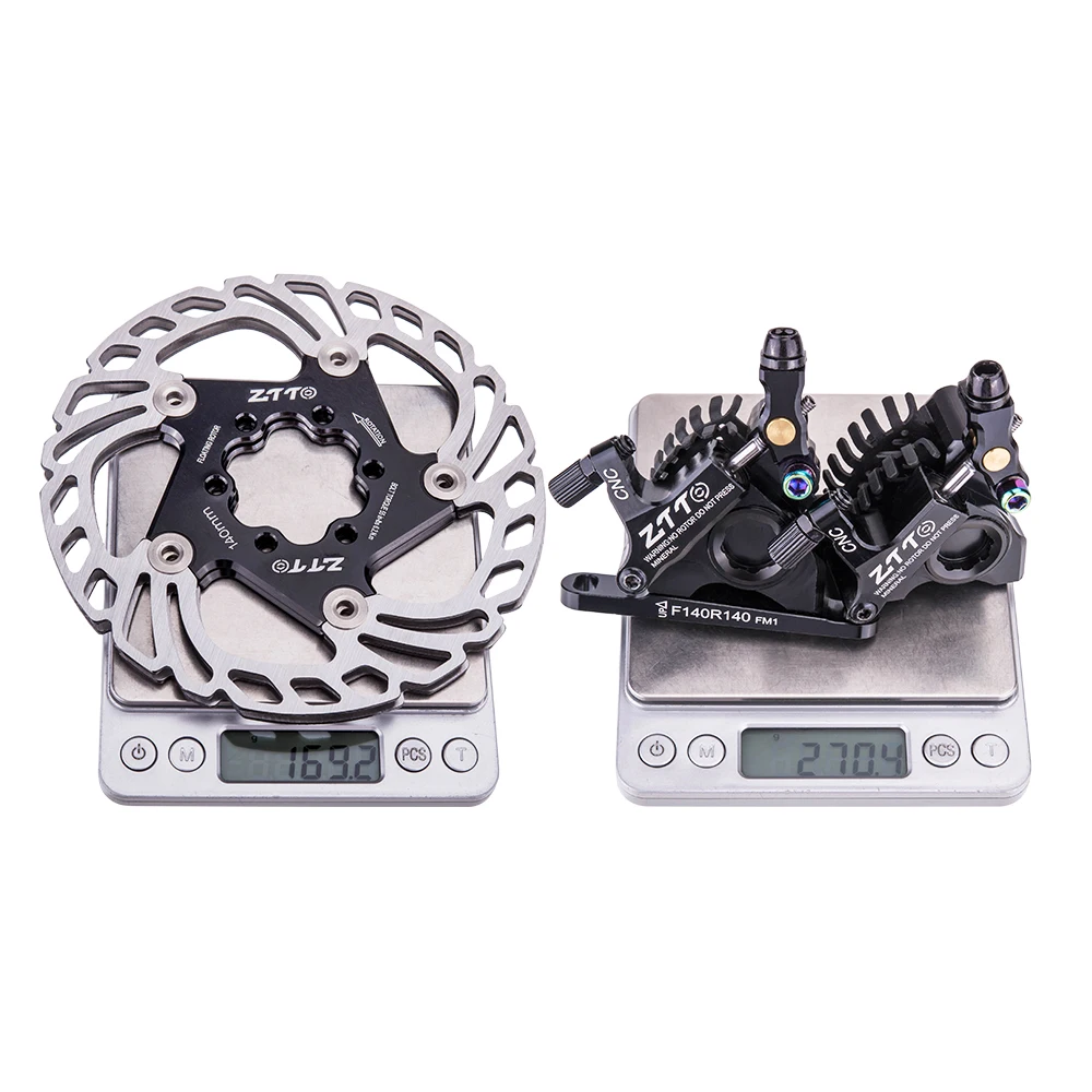 

ZTTO Gravel Road Bike Hydraulic Disc Brake Flat Mount CX Rotor Caliper CNC Bicycle Mechanical Line Pulling Cooling Pads 105