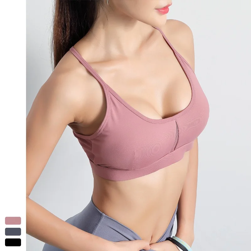 2020 ударопрочное Спортивное нижнее белье бюстгальтер жилет женский с красивой