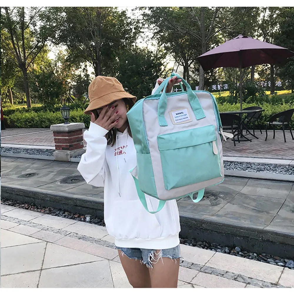 Японский и корейский рюкзак Bolsa для женщин маленький Универсальный удобный ранец