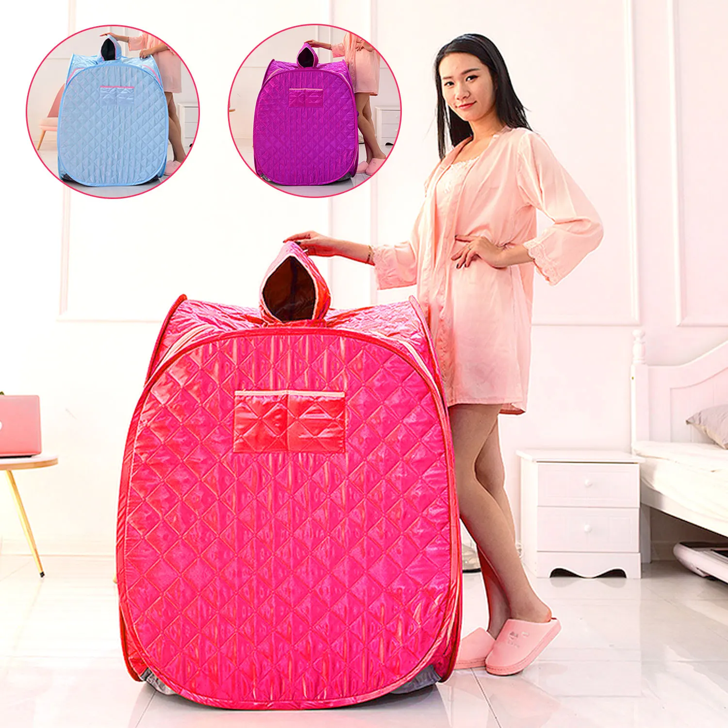 Портативная Складная Паровая сауна на одного человека спа-палатка коробка без