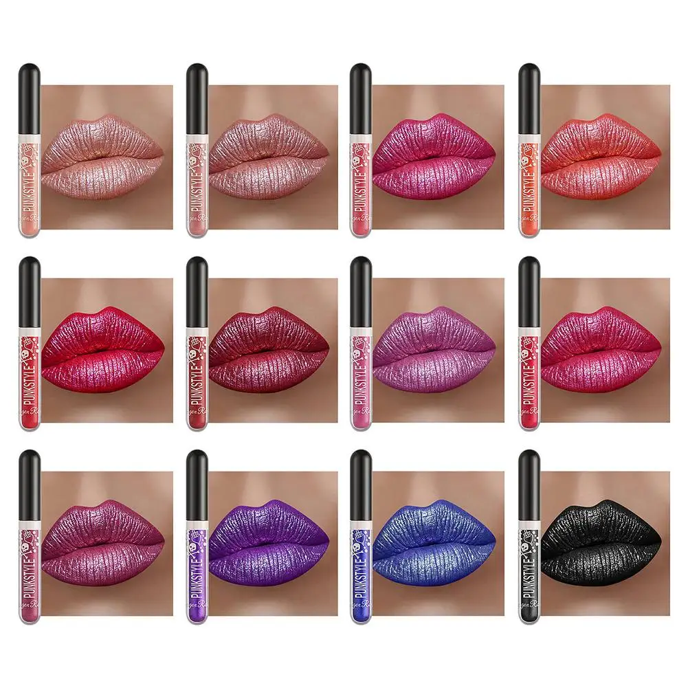 

Новинка 6 шт./компл. набор блестящих жидких помад водостойкий стойкий блеск для губ для Хэллоуина Женская мода блеск для губ макияж с чехлом