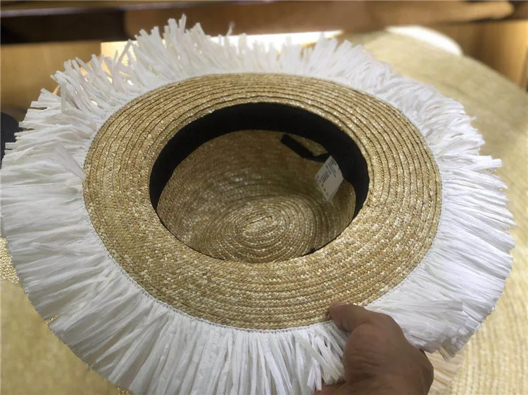 

202009-Hexin new summer Handmade STRAW fashion lady fedoras cap women leisure holiday beach jazz hat