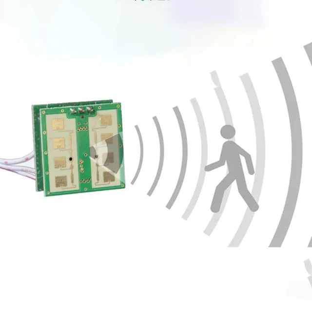 with box 24GHz microwave radar sensing module 5v no delay small angle vehicle moving object human sensing head Distance Sensor