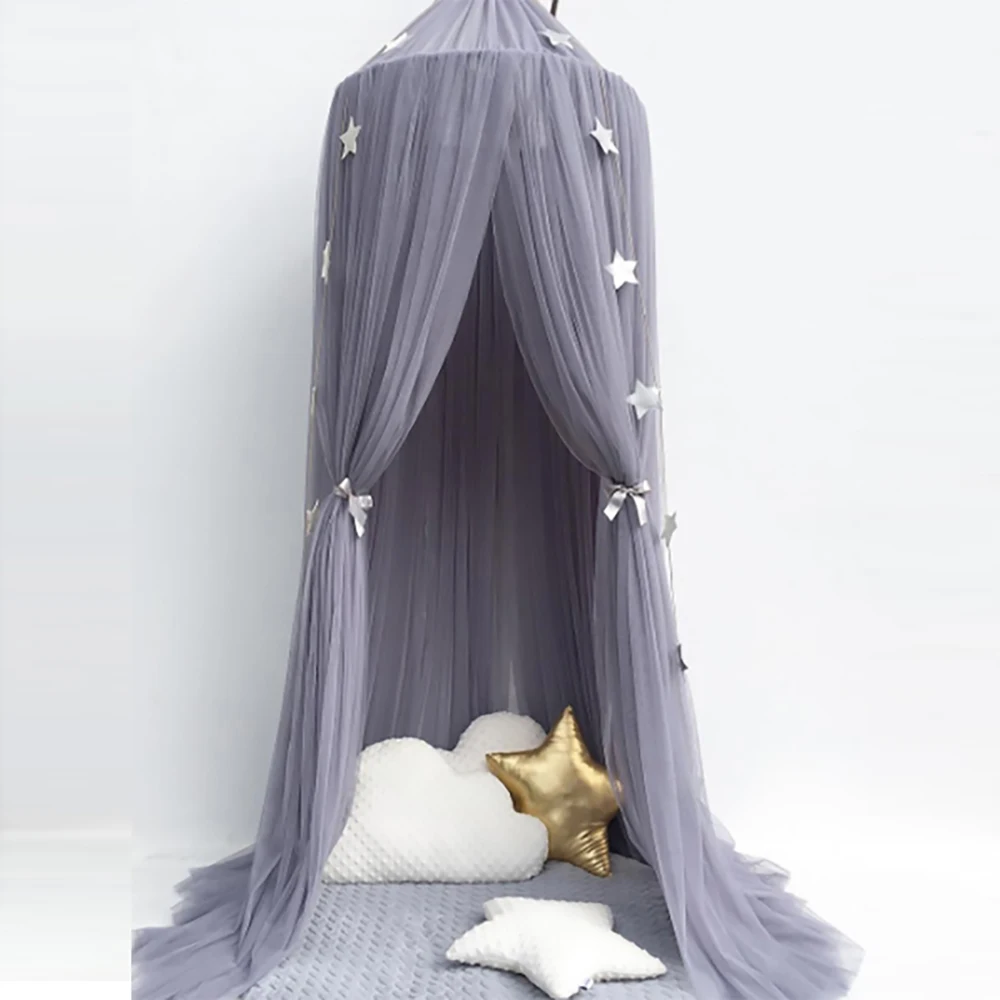 Baby Bed Mosquito Net Hanging Dome Dream Curtain Tent Girls Children Room Home Decor Crib Netting Round HungTent | Дом и сад